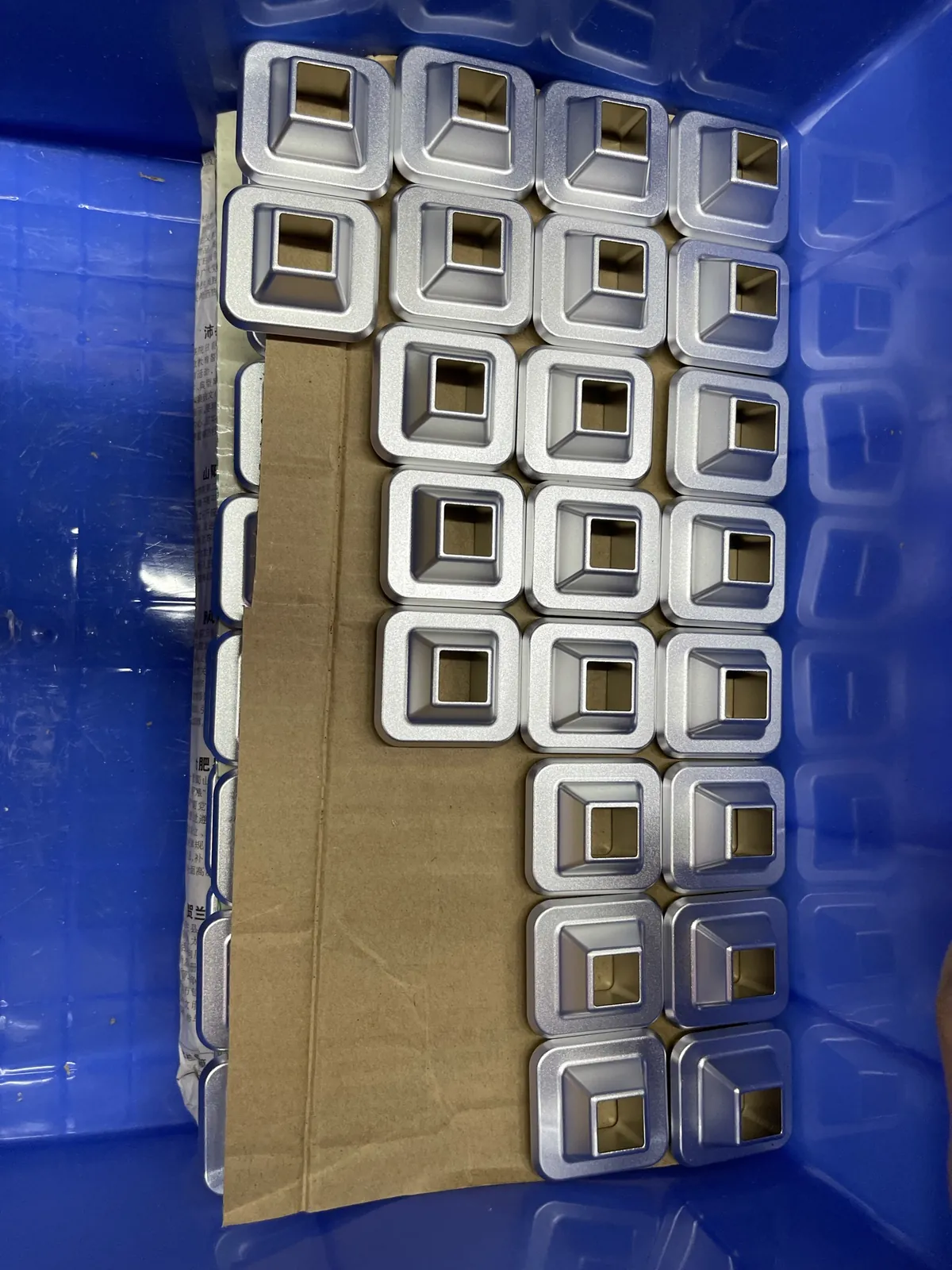 Beauty machine metal components arranged for incoming-material inspection at FQBeauty