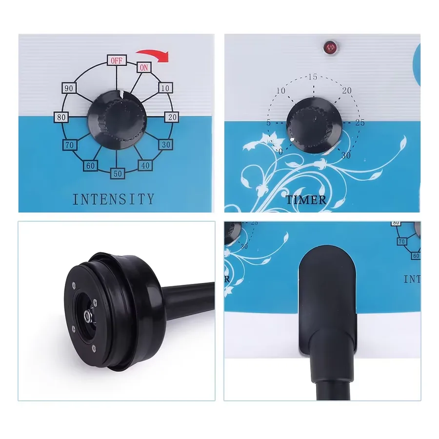 FQA02-M973 Timer, intensity control and handpiece connection details