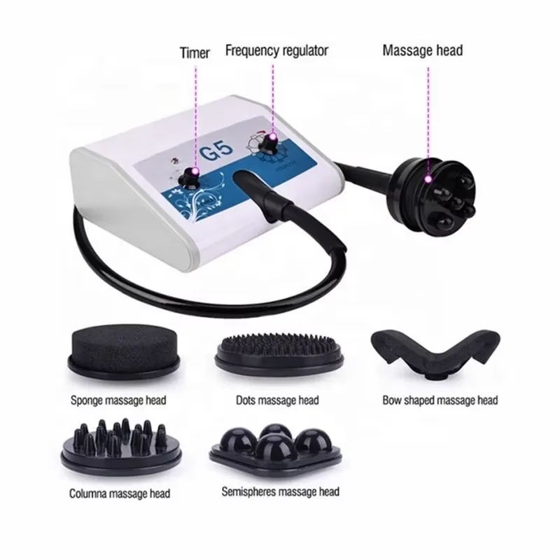 FQA95-M907 G5 roller massage machine controls and five interchangeable heads