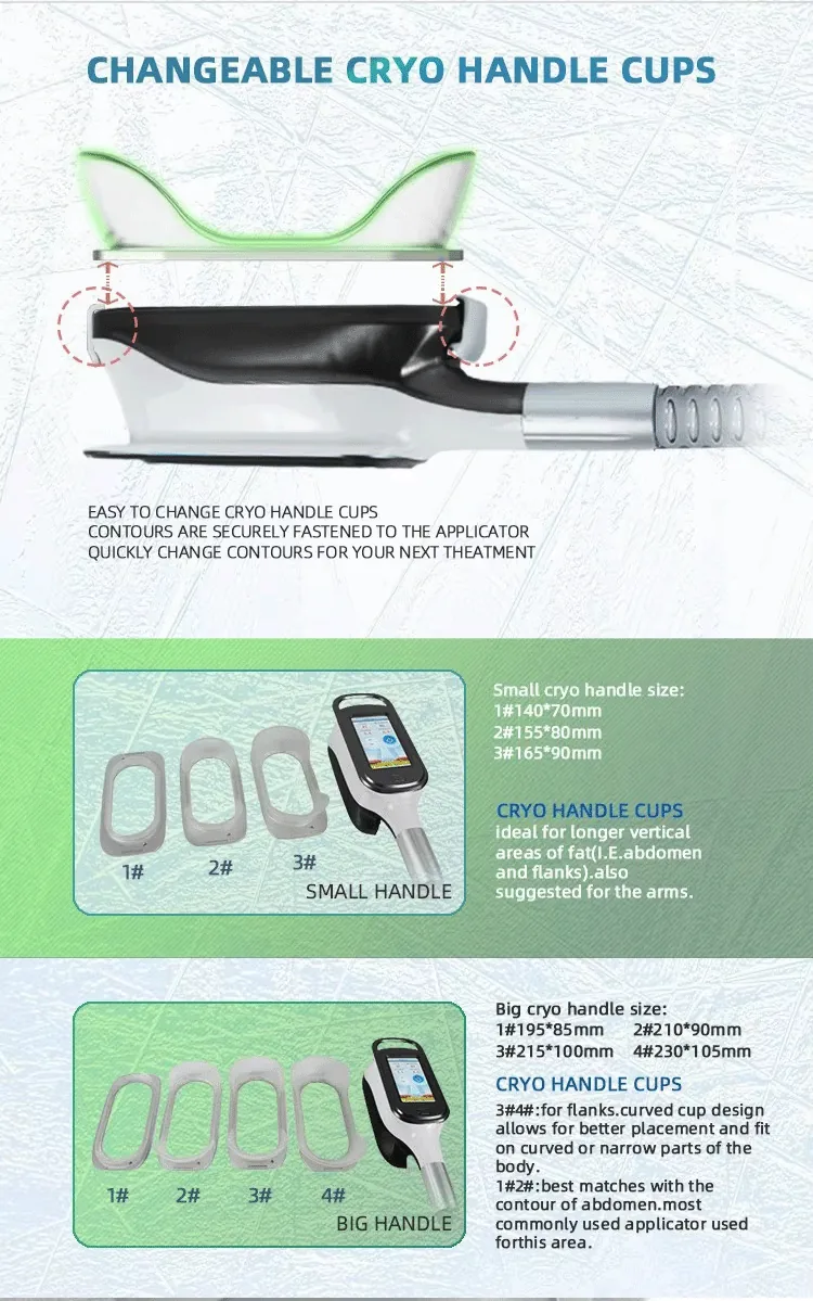FQB35-X458 Changeable cryo applicator cups and source-displayed size references