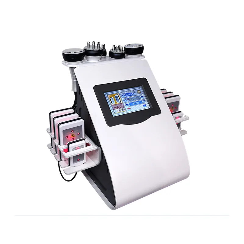 FQB4-Q577 6 in 1 Metal-Handle Cavitation RF Machine front view