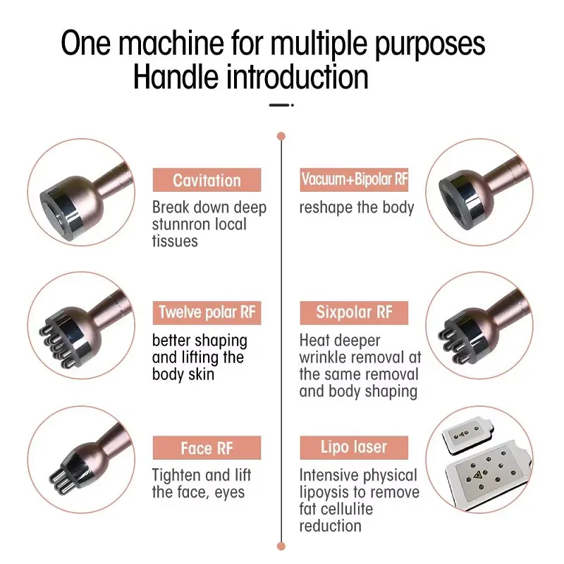 FQB67-M461 8-inch Cavitation RF Body Contouring Machine product detail 4