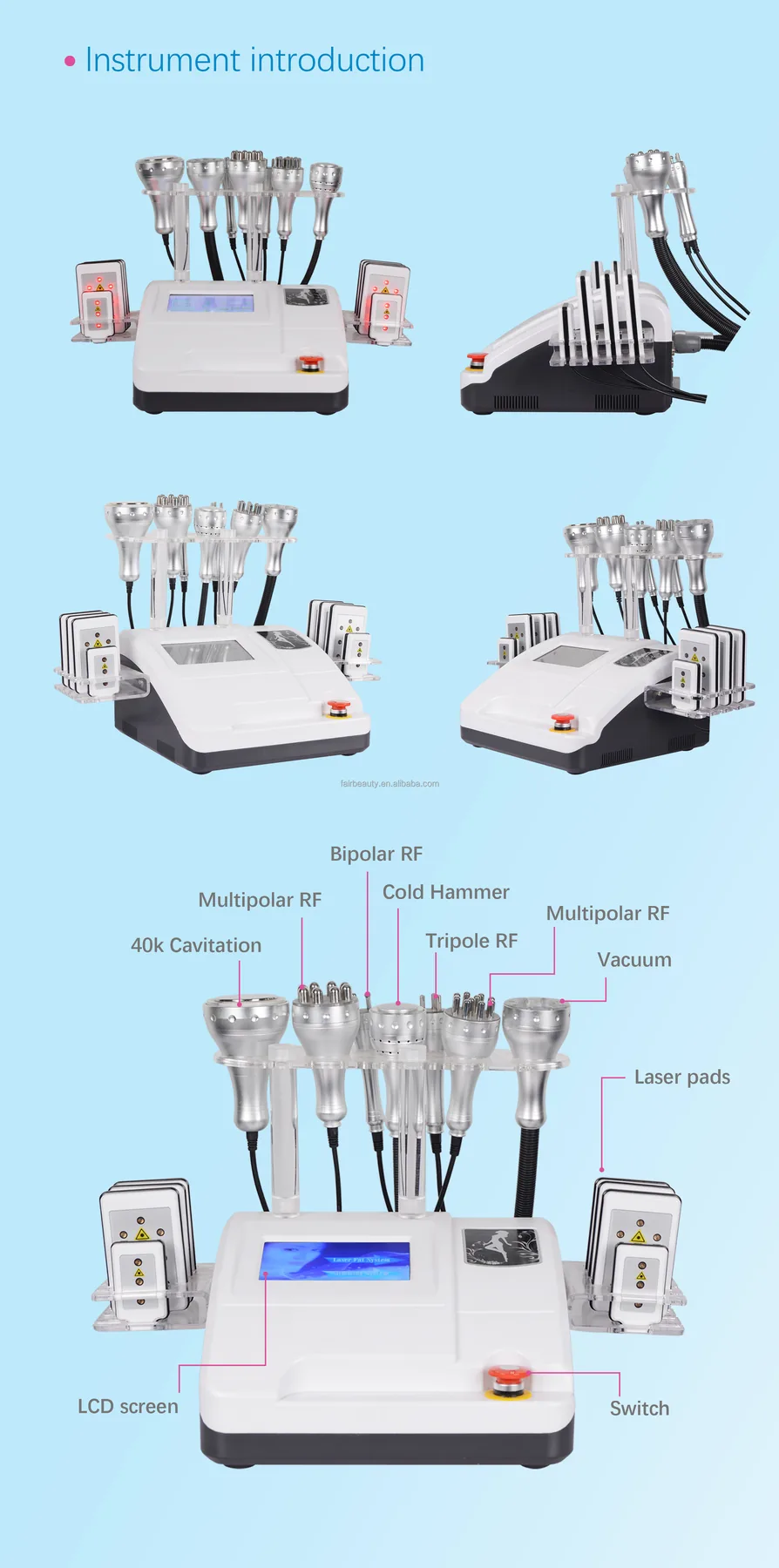 FQB68-M469 7-inch Multifunction Cavitation RF Machine product detail 3