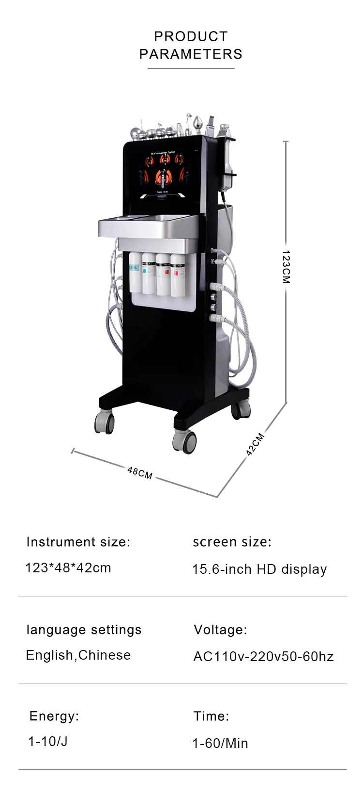 FQB95-G725 10 in 1 Hydra Facial Machine product detail 3