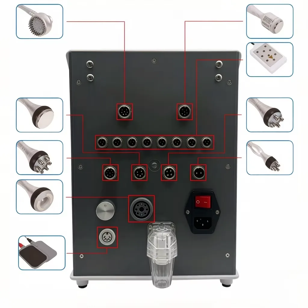 FQC6-Q577 9 in 1 Metal-Handle Cavitation RF Machine product detail 2