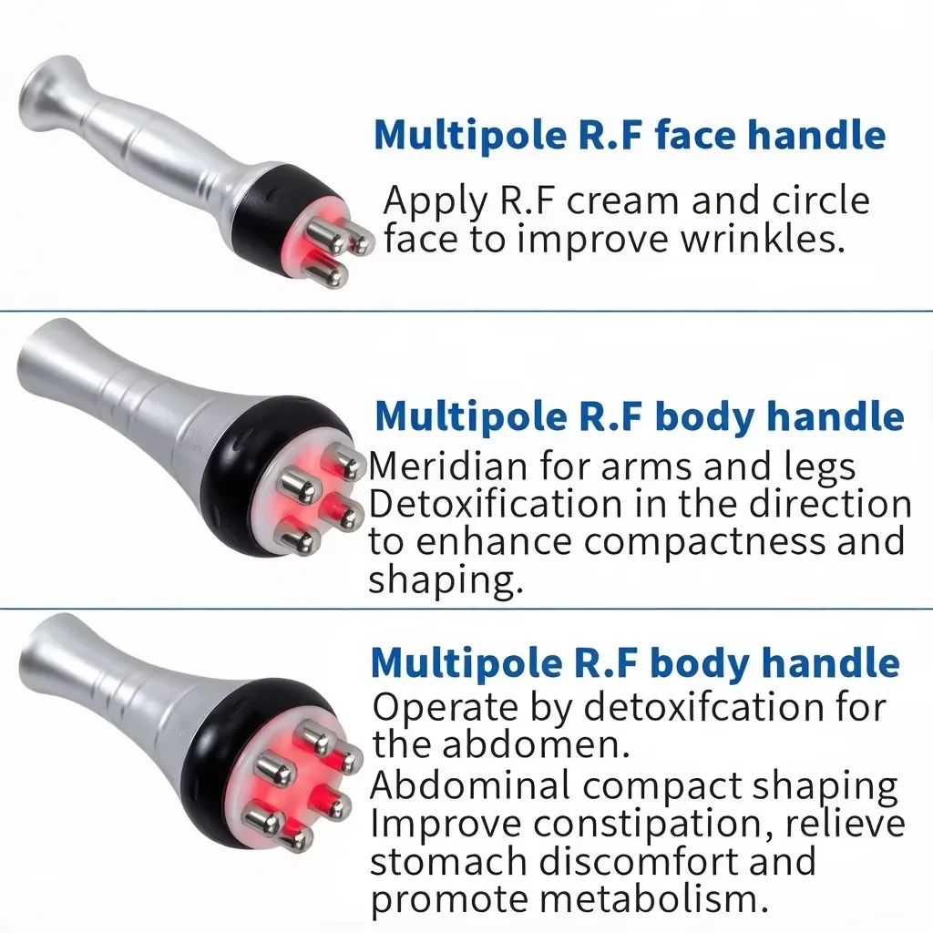 FQC6-Q577 9 in 1 Metal-Handle Cavitation RF Machine product detail 3