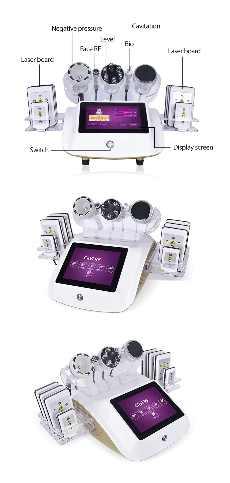 FQC6-Q578 6 in 1 Cavitation RF Machine product detail 5